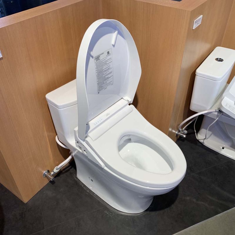 Bàn cầu 1 khối TOTO MS855CDW15 nắp điện tử Washlet C5 TCF24460AAA giấu dây